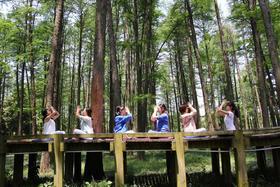 #绽放女孩#一场绿林深处的心灵瑜伽