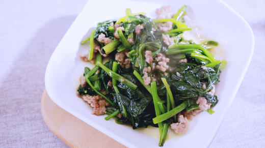 备孕食谱 | 备孕吃什么补叶酸，试试肉末菠菜，简易易做又好吃！ 商品图0