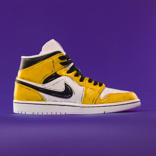 【含鞋】air jordan 1 湖人紫金 n-0253 - ow球鞋定制