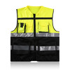 【PRO-015拼色反光衣】高亮多袋拼色反光马甲立领款Reflective Vest 商品缩略图2