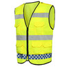【PRO-017多袋款反光衣】高亮多袋蓝灰格反光衣Reflective Vest 商品缩略图2