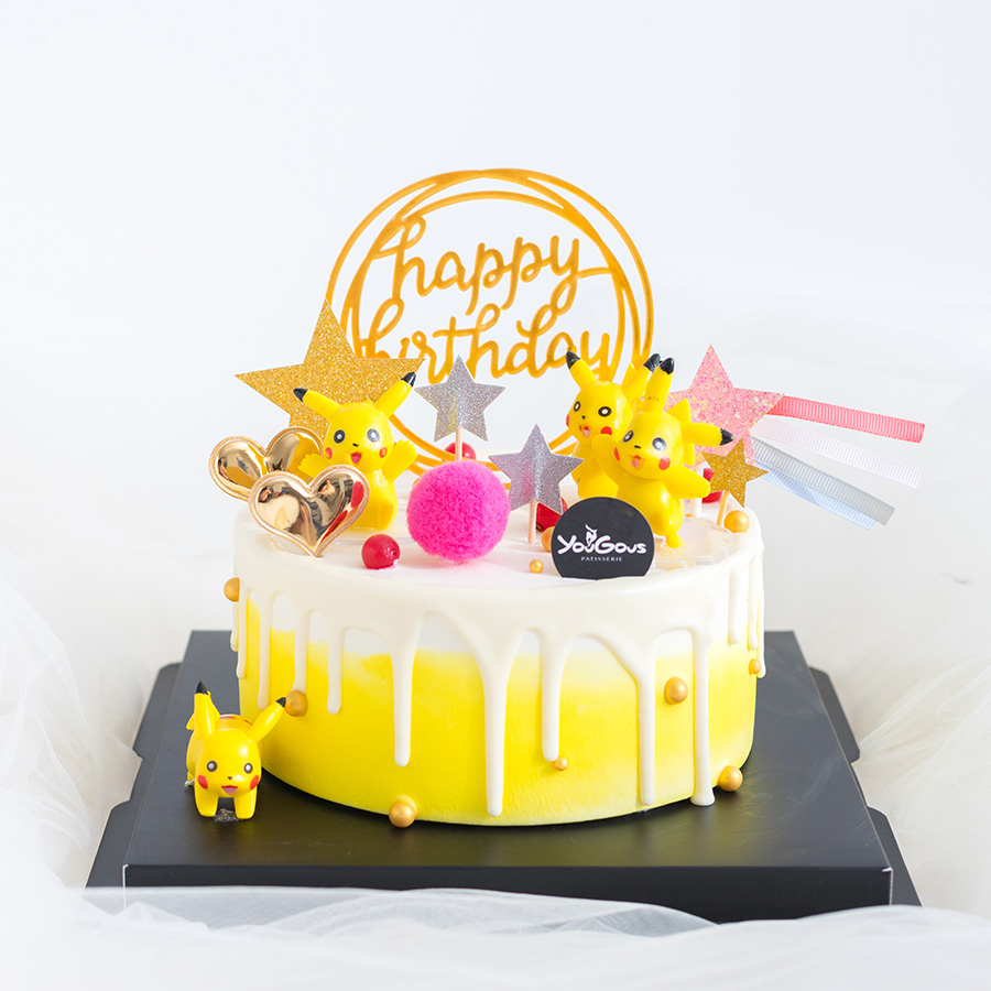 皮卡丘主题造型奶油蛋糕