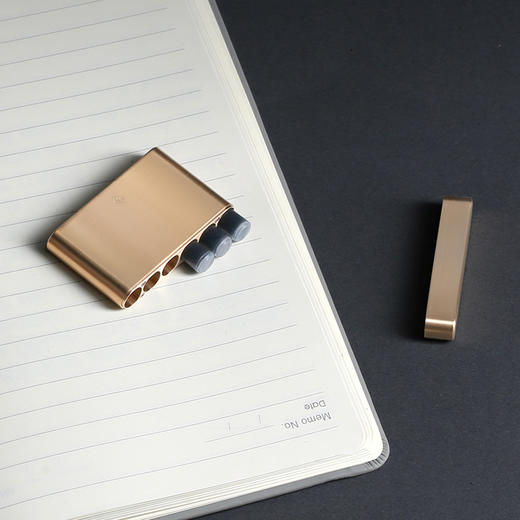 黄铜墨囊盒 | 小巧精致，便携墨胆收纳盒，可装43mm欧标墨囊6支 商品图1