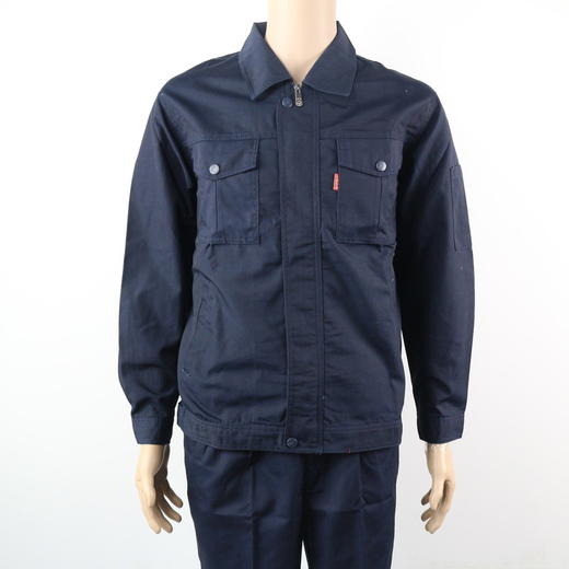 【头号标兵 9019款】藏蓝色 涤棉帆布工装服套装-秋冬装 商品图1