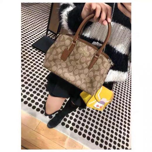 coach蔻驰 中号 新款杀手包双拉链手提 单肩 斜挎包