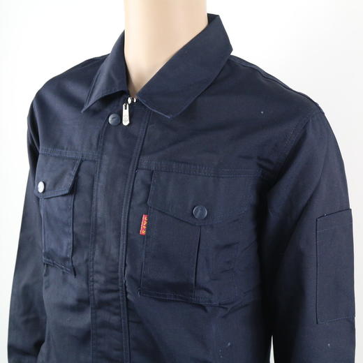 【头号标兵 9019款】藏蓝色 涤棉帆布工装服套装-秋冬装 商品图4