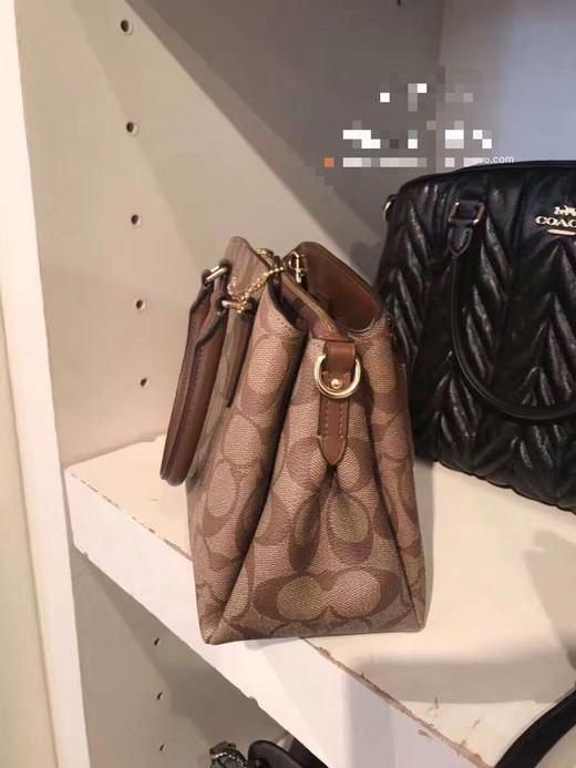 coach蔻驰 中号 新款杀手包双拉链手提 单肩 斜挎包