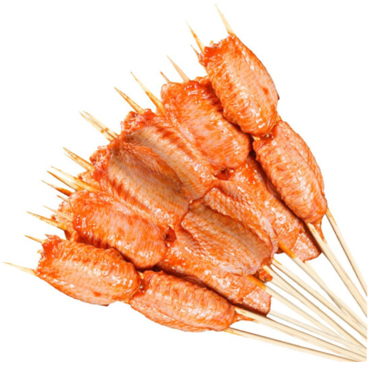 【翅中串】烧烤翅中串腌制翅中串户外烧烤串串