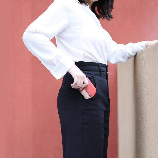 小时光便携牛皮钱包 | 牛皮制作，高颜值小巧精致，容量大，私人定制 商品图4