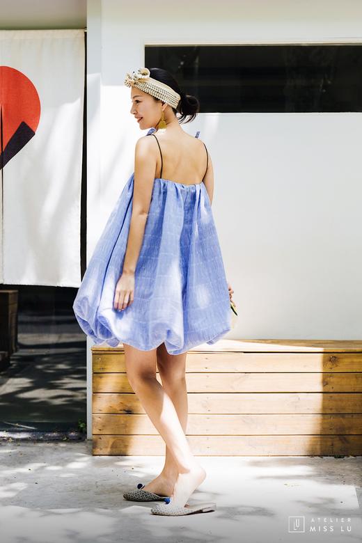 AtelierMissLu / Elsa-冰雪蓝蓬蓬吊带裙 商品图4