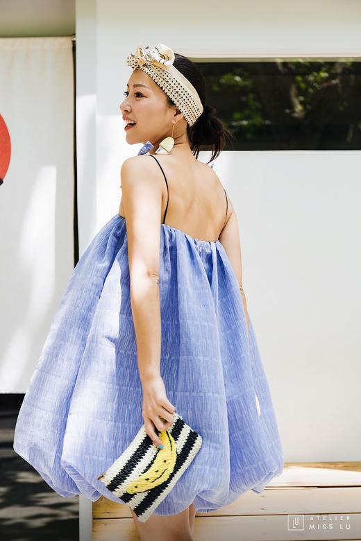 AtelierMissLu / Elsa-冰雪蓝蓬蓬吊带裙 商品图5