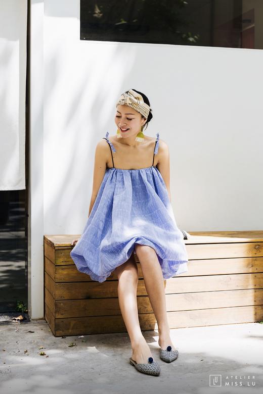 AtelierMissLu / Elsa-冰雪蓝蓬蓬吊带裙 商品图7