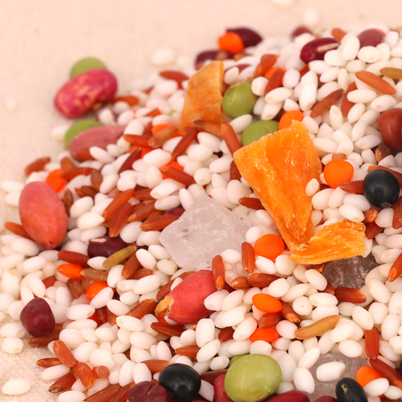 【杂粮水果粥】 桃花峁红枣富贵粥400g*3罐 红枣香米绿豆百合杂粮原料