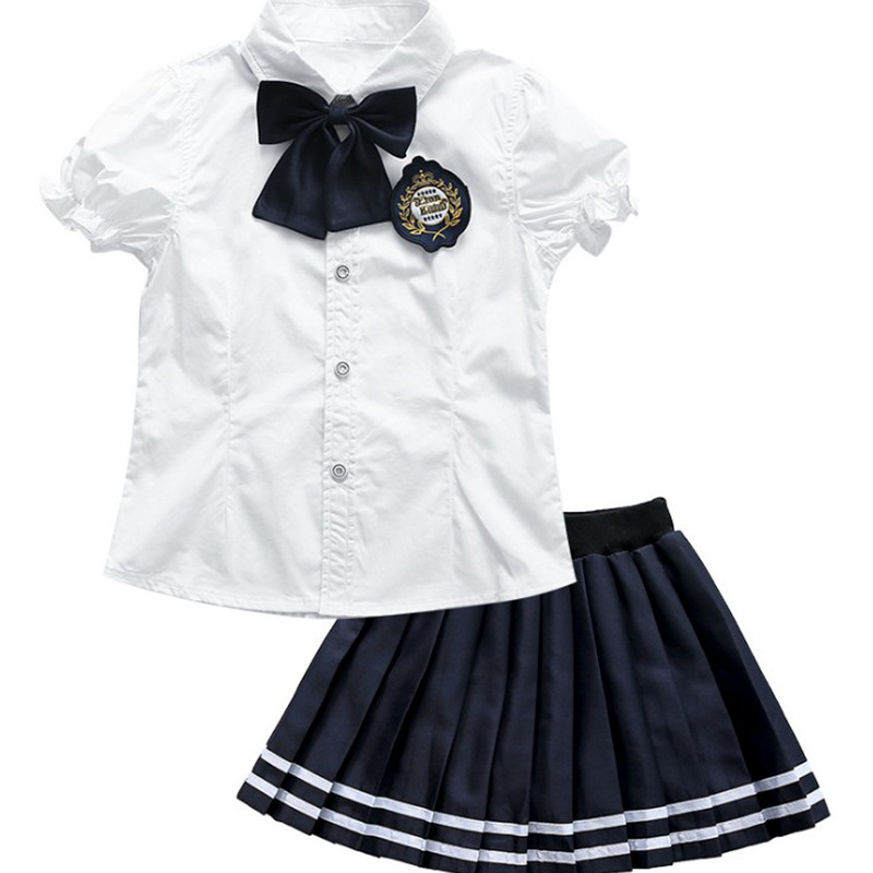 短袖英伦风毕业服套装小学生班服幼儿园服(货号 tz103) - 唐资女装