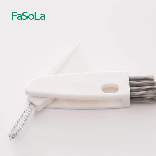 FaSoLa双面杯盖清洁刷子神器厨房餐具缝隙清洁刷多功能手持凹槽刷 商品图2