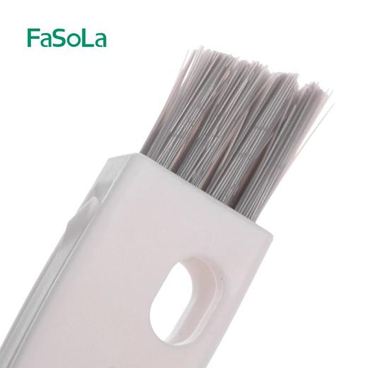FaSoLa双面杯盖清洁刷子神器厨房餐具缝隙清洁刷多功能手持凹槽刷 商品图3