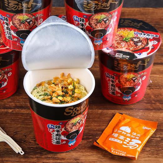 G105汤达人|韩式辣牛肉汤面泡面桶装  82g/杯 商品图2