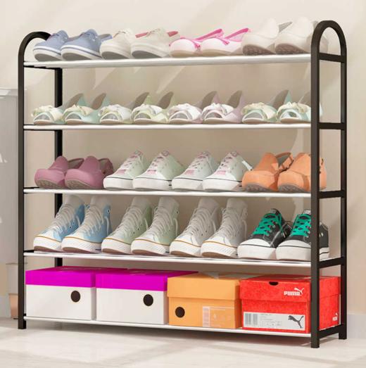 惠奇简易多层鞋架组装家用防尘特价小鞋柜学生宿舍经济型收纳柜(三层