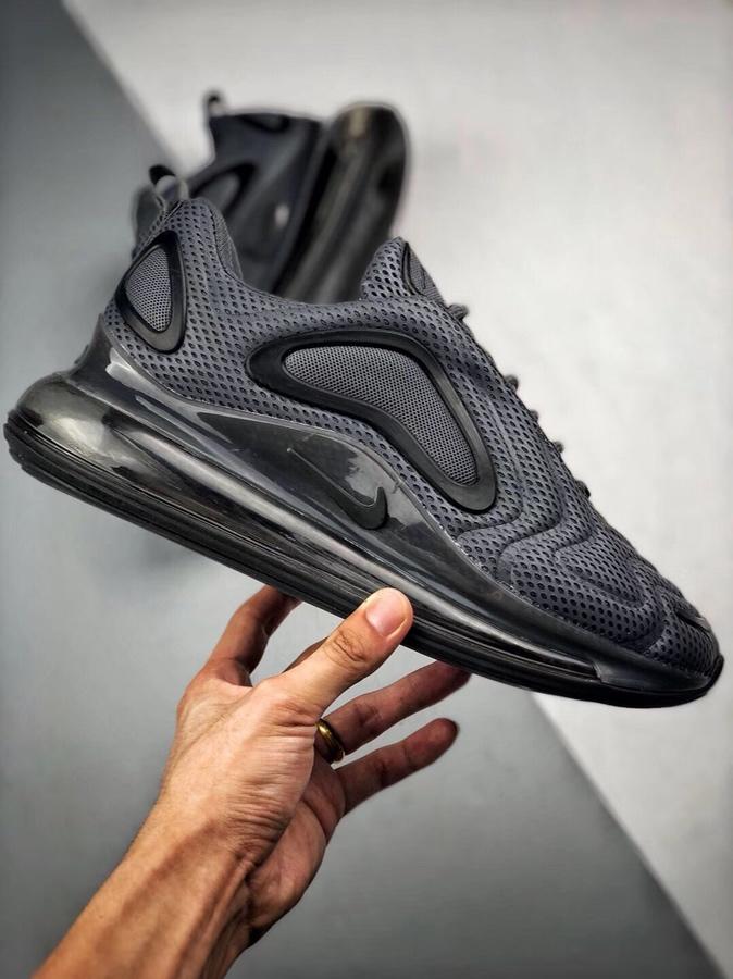 男女鞋 耐克airmax 720 纯黑武士气垫跑鞋