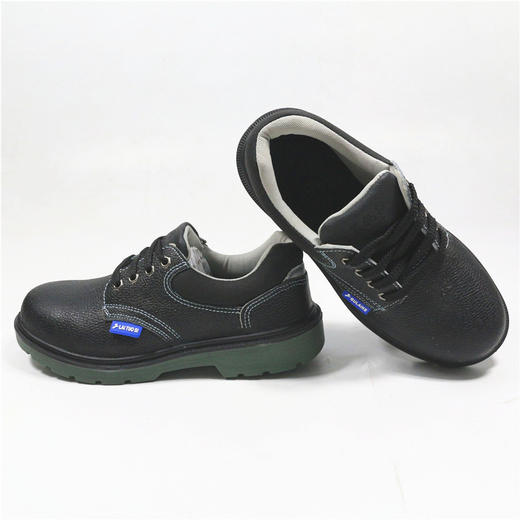 【莱托斯809双钢】安全鞋防砸防穿刺AN1标准 二层牛皮 荔枝纹 高密度PU大底劳保鞋 商品图3