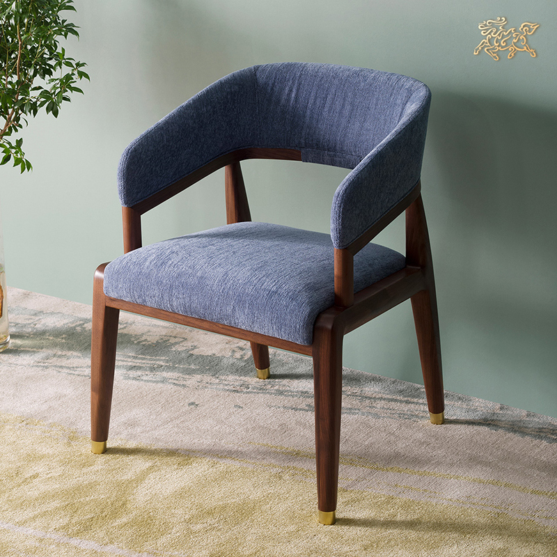 铜师傅 铜木主义 米兰阳光客厅 休闲椅 休闲沙发 黑胡桃 实木家具