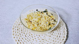 孕早期食谱 |  咸蛋黄烩饭，咸香诱人，懒癌妈妈的做饭佳选