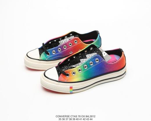 匡威converse 1970s pride彩虹闪电亮片低帮休闲时尚百搭个性潮流帆布
