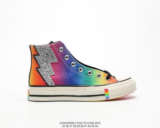匡威converse 1970s pride彩虹闪电亮片高帮休闲时尚百搭个性潮流帆布