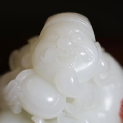 和田玉（羊脂玉）独籽摆件--招财进宝（黄小林） 商品图4