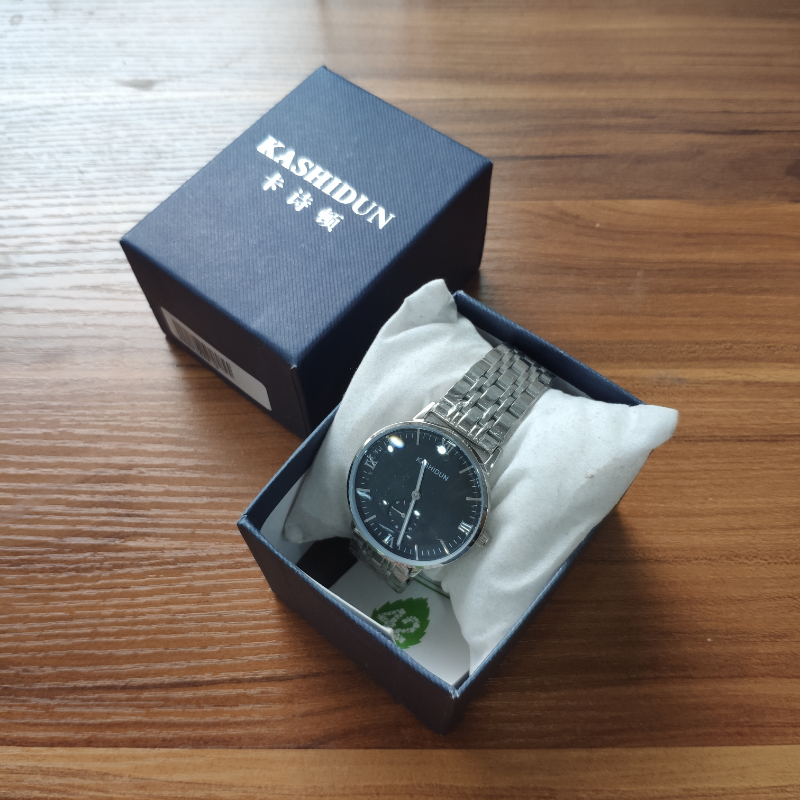 卡诗顿 全自动机械 防水夜光 商务大表盘 男士机械表