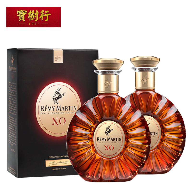 【rémymartin】人頭馬xo350ml*2組合裝 香檳干邑白蘭地進口洋酒