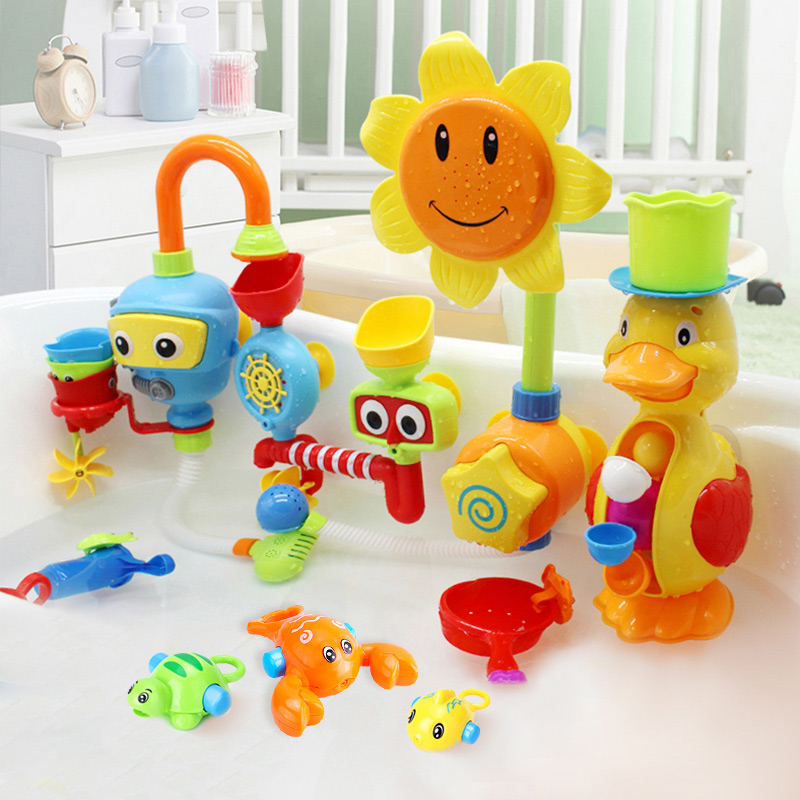 优赫 转转乐洗澡玩具套装 婴幼儿宝宝浴室玩具
