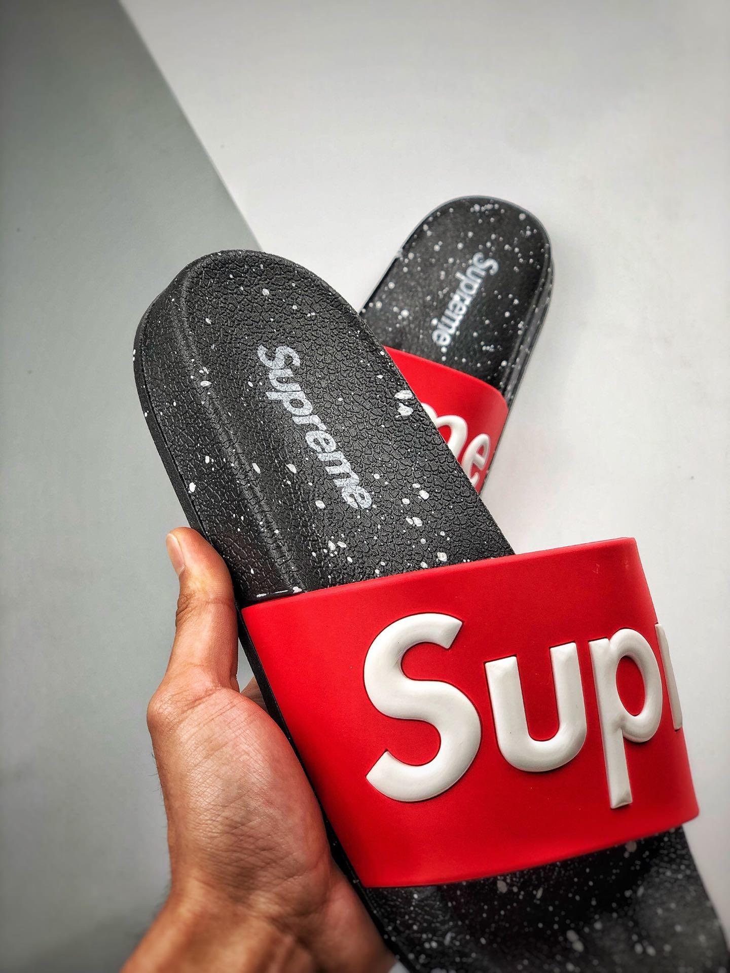 男女鞋 supreme suprize design 街头潮牌沙滩拖鞋情侣款