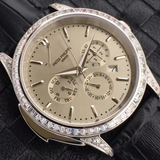 百达翡丽新款多功能系列 月份星期显示 机械机芯 男士手表 直径40mm