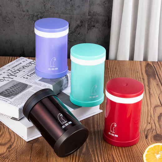 思宝旗舰店北极熊真空保温杯实用焖烧杯户外家用304不锈钢便携水杯 商品图3