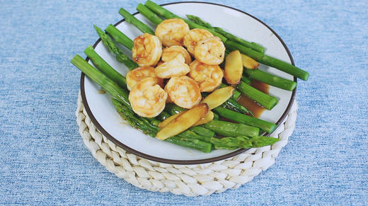 孕早期食谱 | 怀孕后吃什么好？试试鲜虾芦笋，香脆不腻，孕妈都爱！ 商品图0