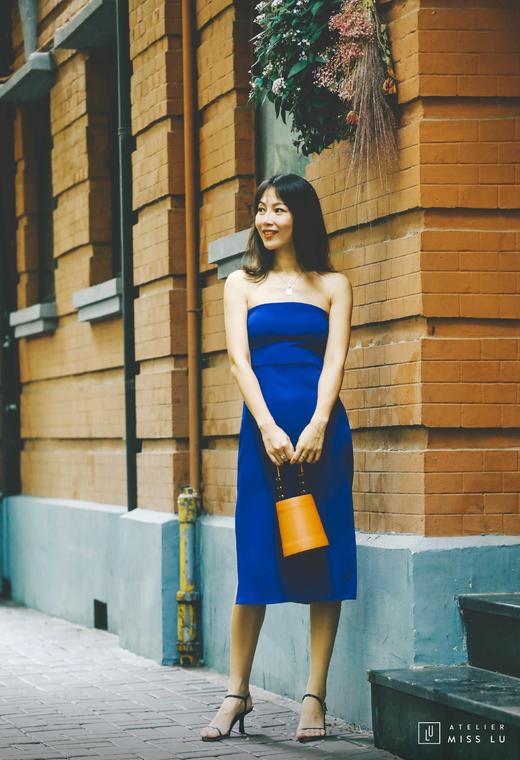 AtelierMissLu / Kelly-皇家蓝两穿抹胸裙 商品图2