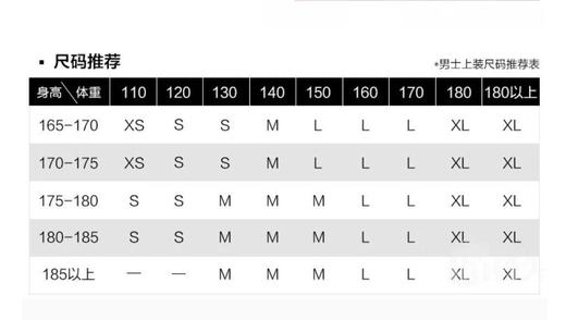李维斯上衣尺码对照表图片
