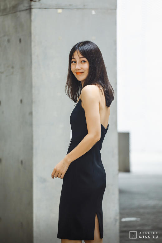 AtelierMissLu / Anne-黑白拼色立体小抹胸 商品图6