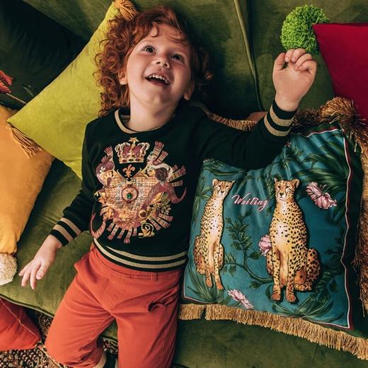 男童黑色印花卫衣 商品图2