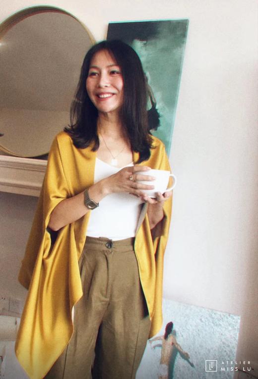 AtelierMissLu / Carrie-拼色两用披肩 商品图0