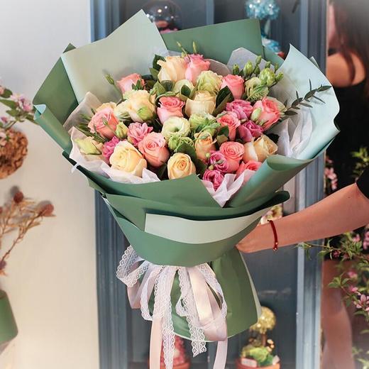 33枝玫瑰混搭花束-送女朋友闺蜜老婆爱人女神节生日表白情人节礼物520