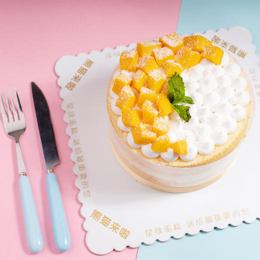 芒果来啦-鲜果奶油裸蛋糕 商品图1