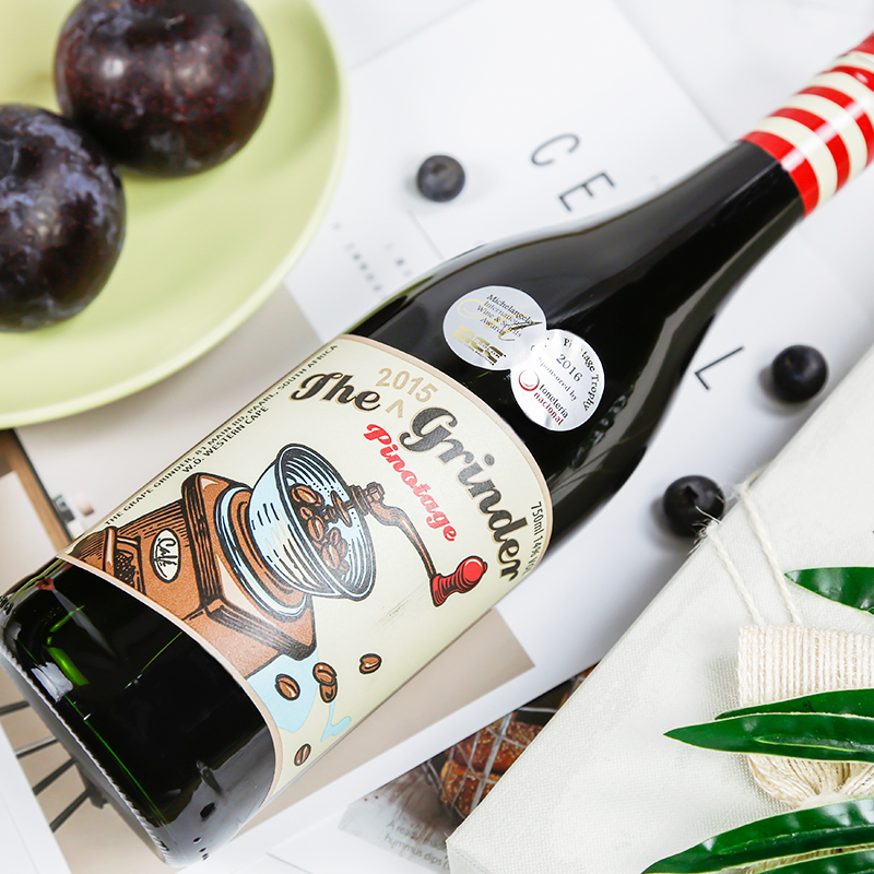 南非国宝品种风车磨盘pinotage品诺塔基干红葡萄酒6瓶起箱起可拼单不