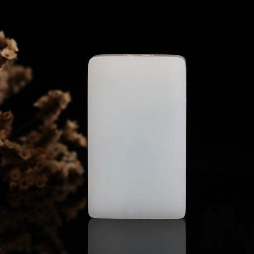 和田玉（羊脂玉）黑皮俄籽挂件--黑马玉牌 65g 商品图2