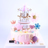 ins旋转木马蛋糕系列（玩偶只有蓝白色，装饰随机，） 商品缩略图0