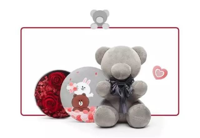 情人节最浪漫的告白/roseonly专属限量款抱抱熊礼盒/七夕,给你爱的