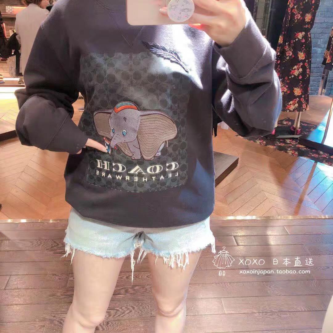 点此购买 coach 蔻驰重工迪斯尼小飞象刺绣卫衣 曾123791