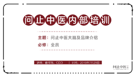 [全员必修]问止中医大脑及品牌介绍