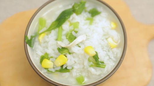 孕晚期食谱 | 孕妇便秘吃什么好？试试鸡丝玉米粥，高蛋白，还易消化 商品图0